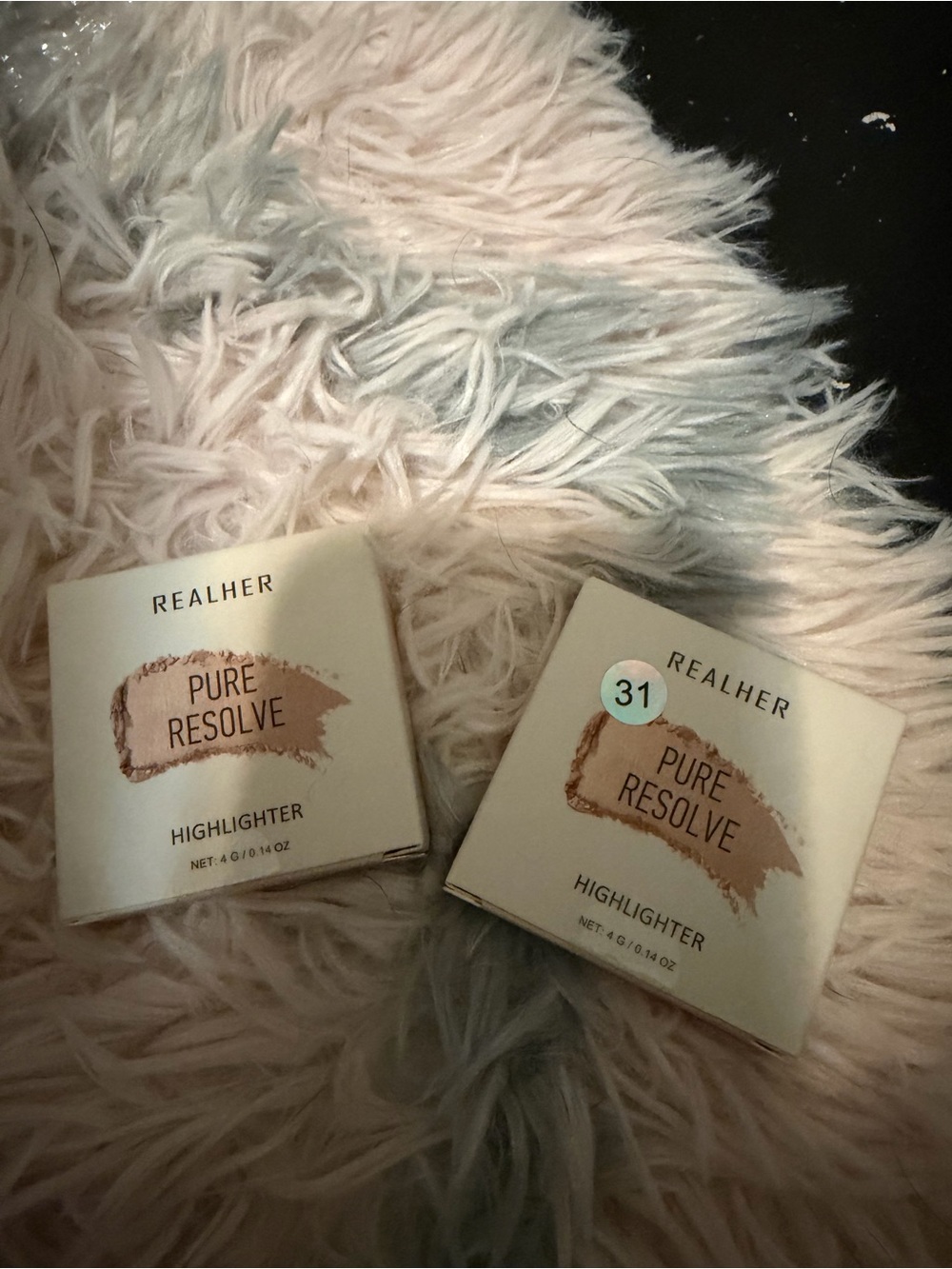 RealHer Pure Resolve Highlighter Duo - Champagne Cream